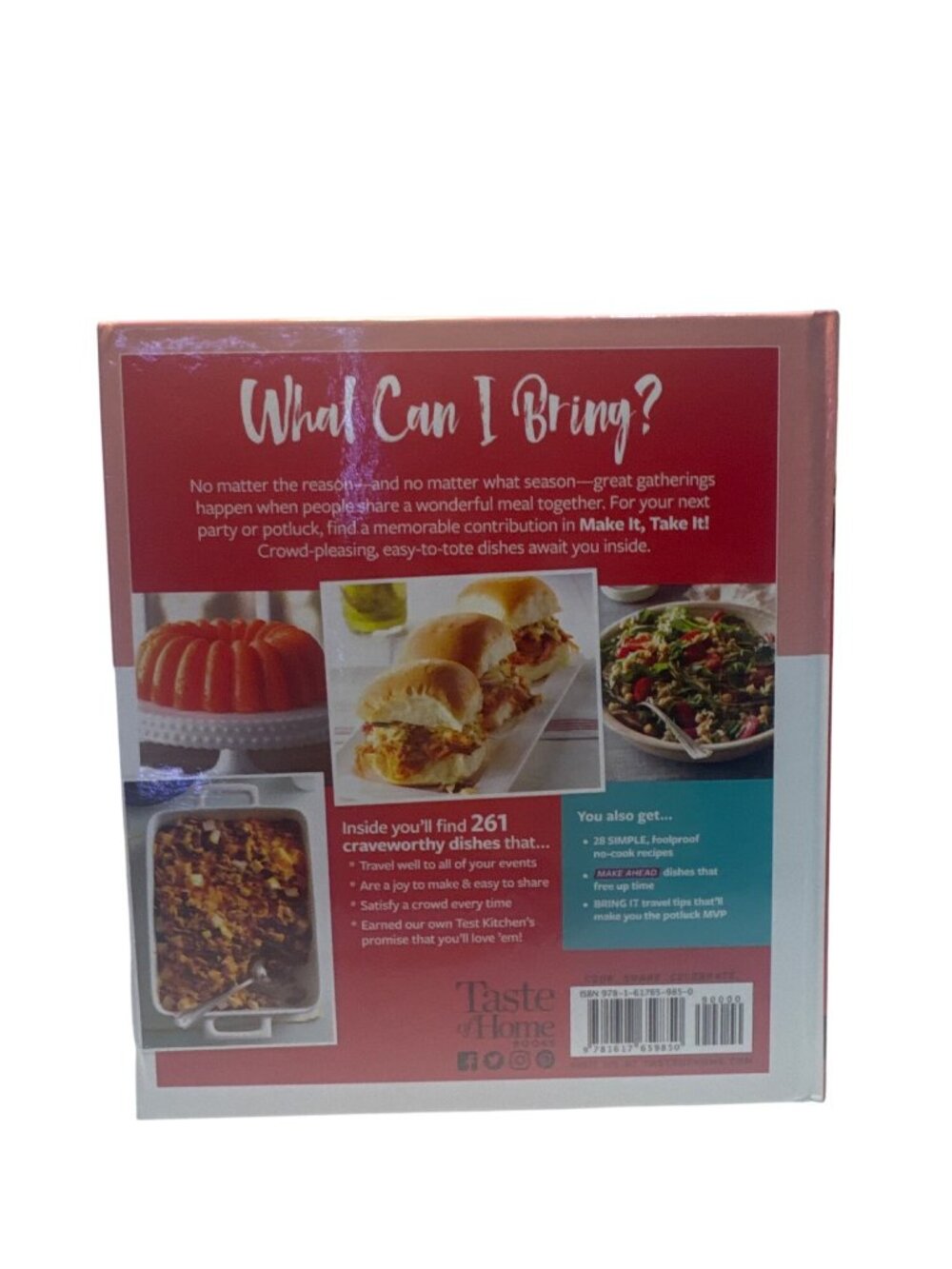 Taste Of Home Make It Take It Cookbook Crpwd Pleasing Potluck Recipes - Picture 2 of 7
